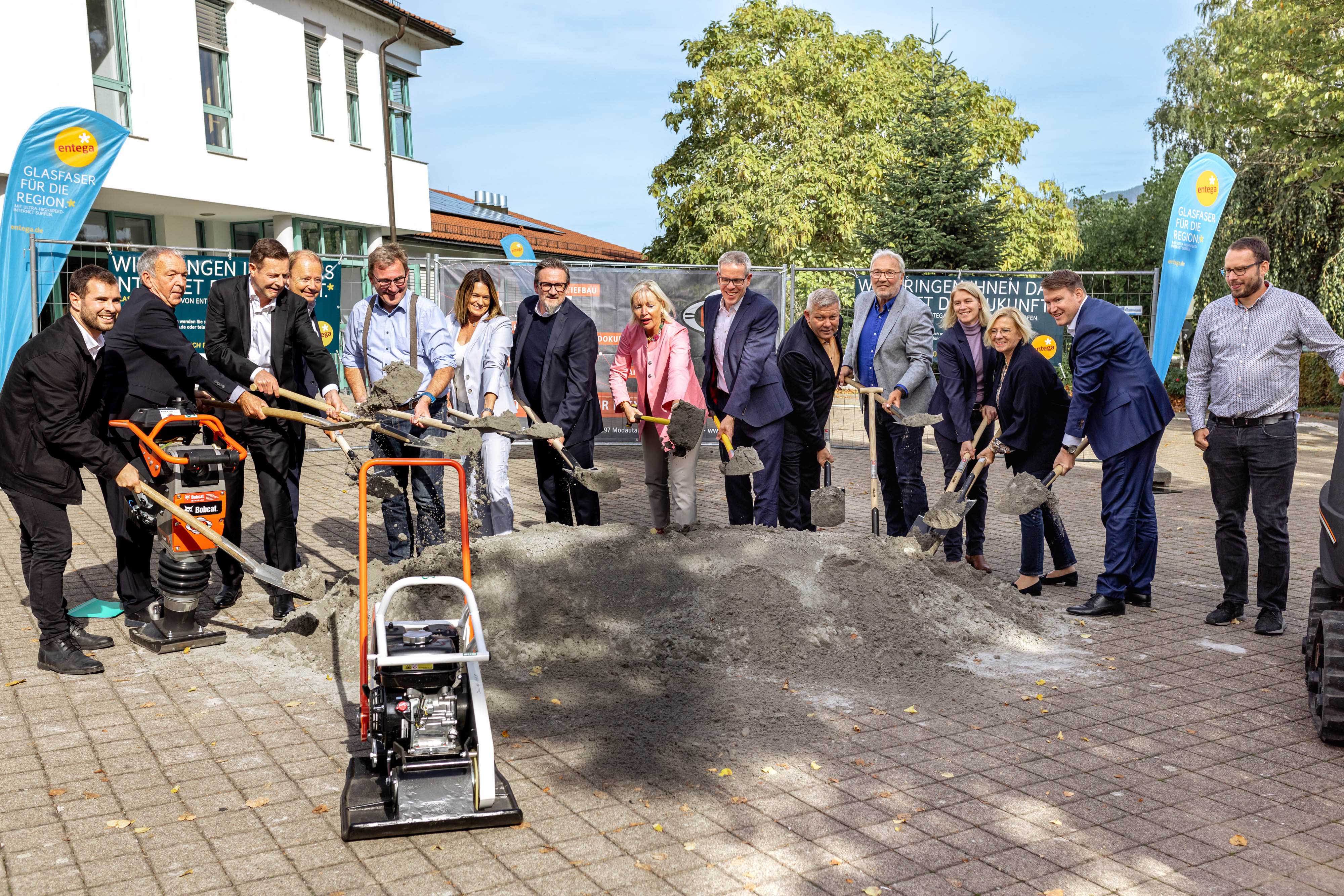 Spatenstich Mörlenbach: ENTEGA baut Glasfaser aus – Gigabit