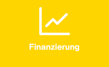 Grafik "Finanzierung". Linien-Diagramm zeigt einen steigenden Trend.