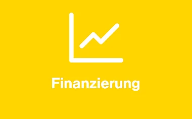 Grafik "Finanzierung". Linien-Diagramm zeigt einen steigenden Trend.