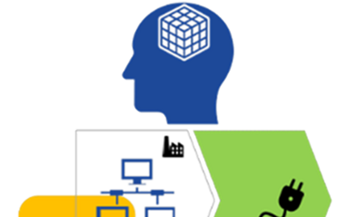 Netzwerkdiagramm zeigt verbundene Geräte und Datenfluss.