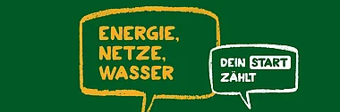 Werbemotiv mit Sprechblasen. In Zukunft machst du das Klima ein wenig besser.